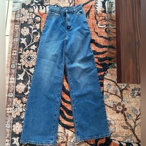 Vibrant Blue Flare & Wide Leg Jeans